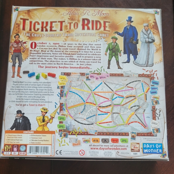 EUC Ticket To Ride Board Game - Picture 2 of 5